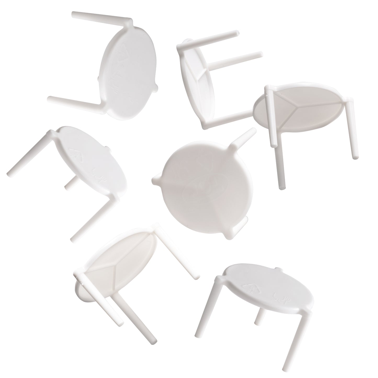 Distanziatori per Scatole Pizza da Asporto | 3x3 cm | Supporto Scatola Pizza - NONSOLOCESTINI