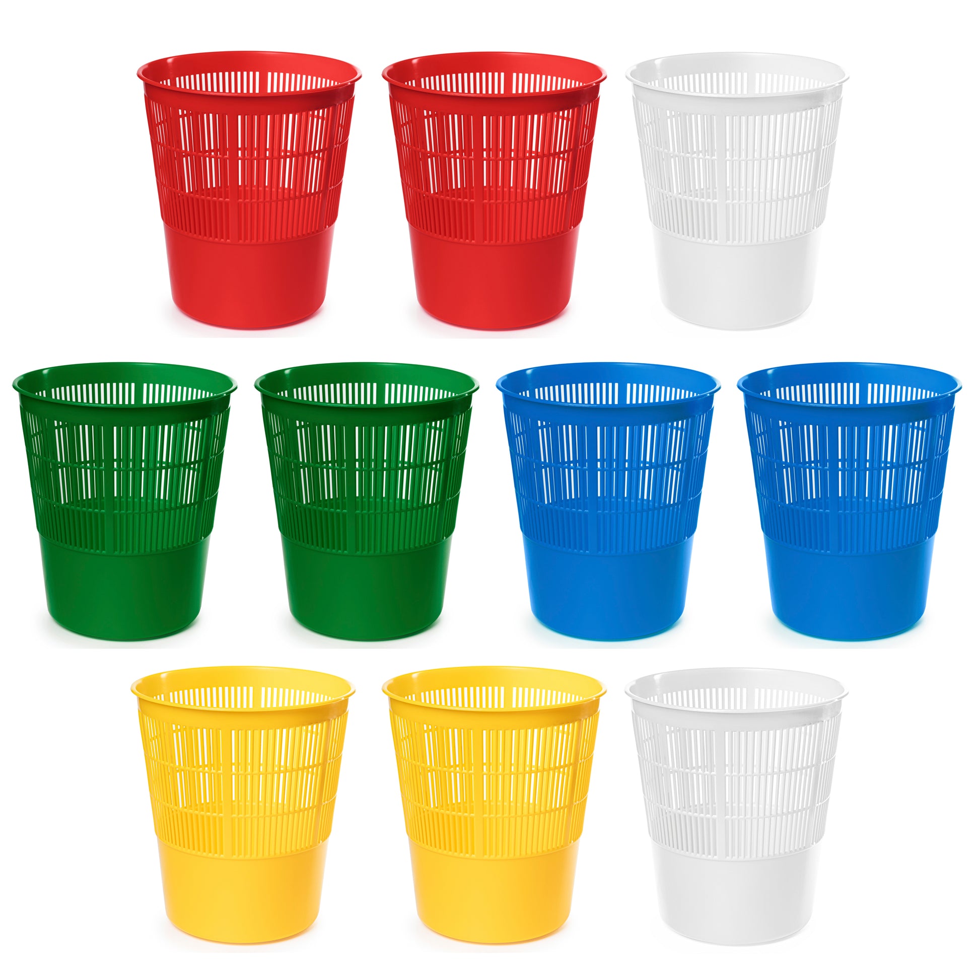 Cestino Gettacarte e Spazzatura Traforato | 17 Litri | Tanti Colori Disponibili - NONSOLOCESTINI